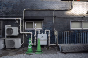 Commercial office with uneven heating and cooling